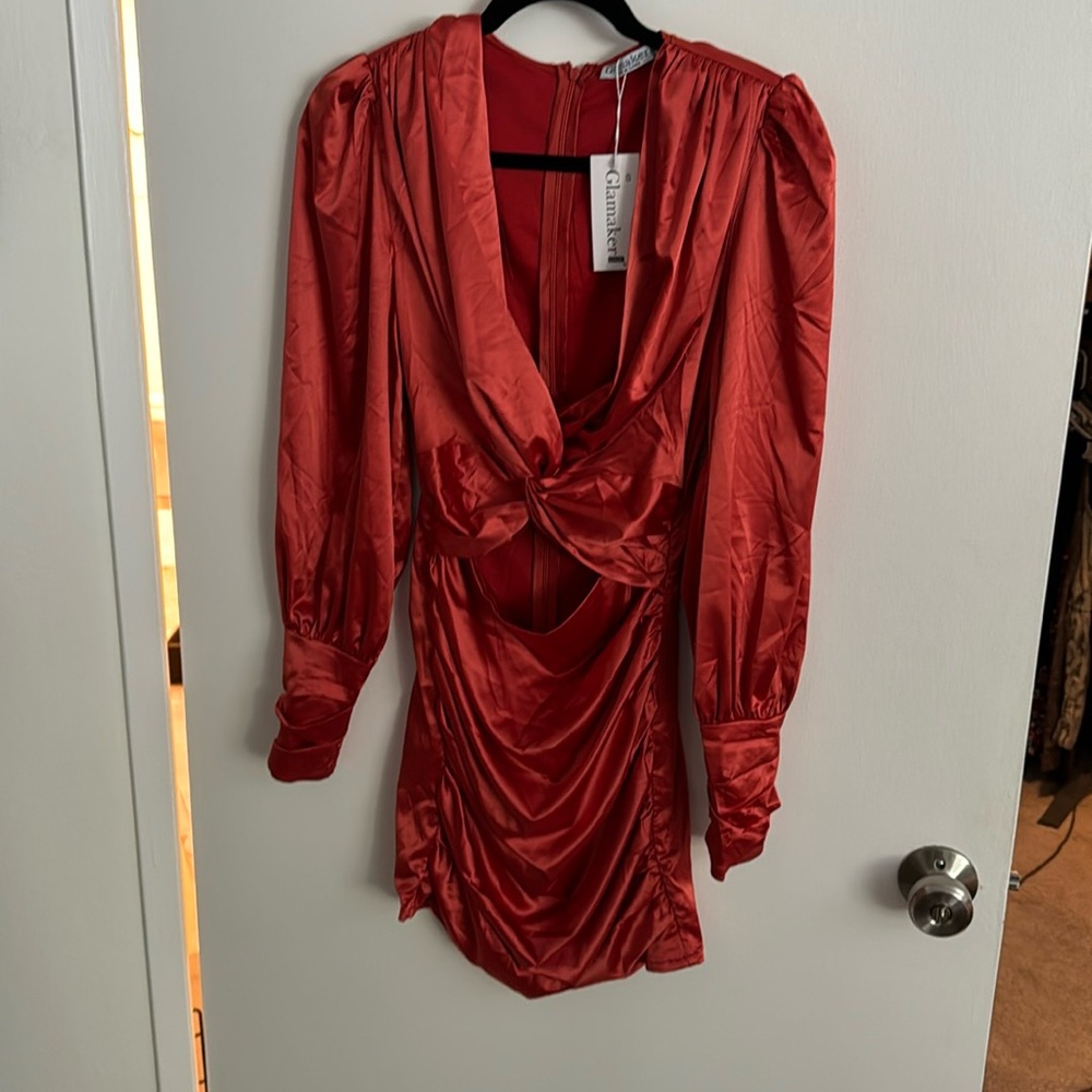 Brand new satin dress
